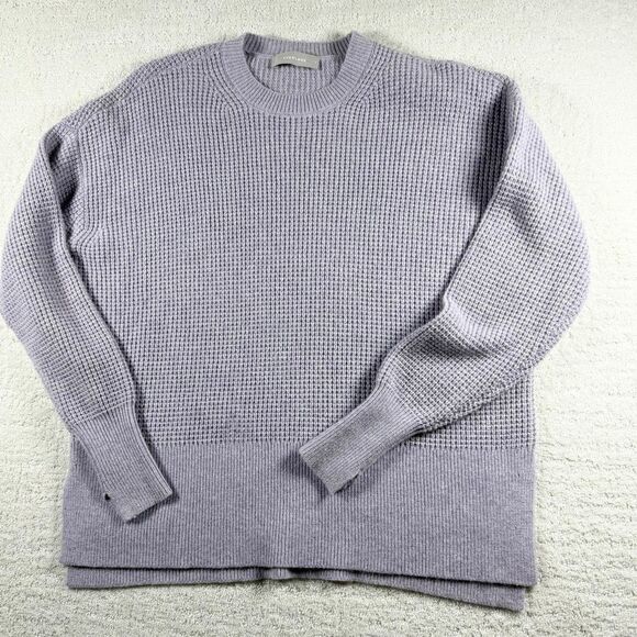 Everlane Heathered Lavender Cashmere Split Side Sweater - US Women’s S - Picture 1 of 10